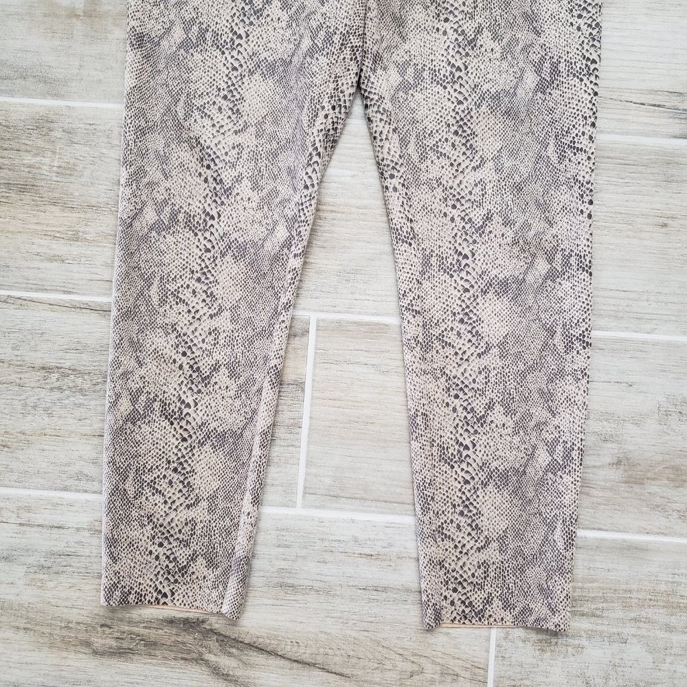 Zara Python Snake Skin Pattern Leggings Women's A… - image 5