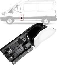 Transit Fuel Door/Gas Door Assembly with White Cover Compatible with 2015-2023 F