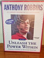 Vtg Anthony Robbins Unleash The Power Within Recorded Live 4 VHS Tapes In Case