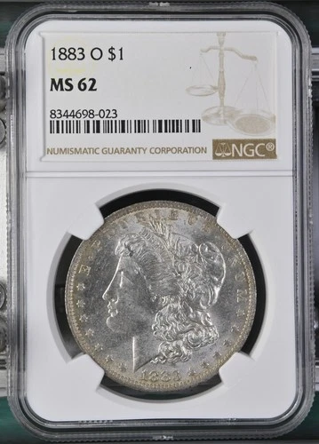 1883-O Morgan Dollar NGC Certified MS62