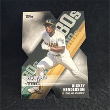 Topps 2020 Decade of Dominance Die-Cut Rickey Henderson #DOD-19 Athletics