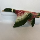 Vtg MCM Royal Copely USA Pottery 2 Mallard Ducks Flying Wall Planters — photo 10