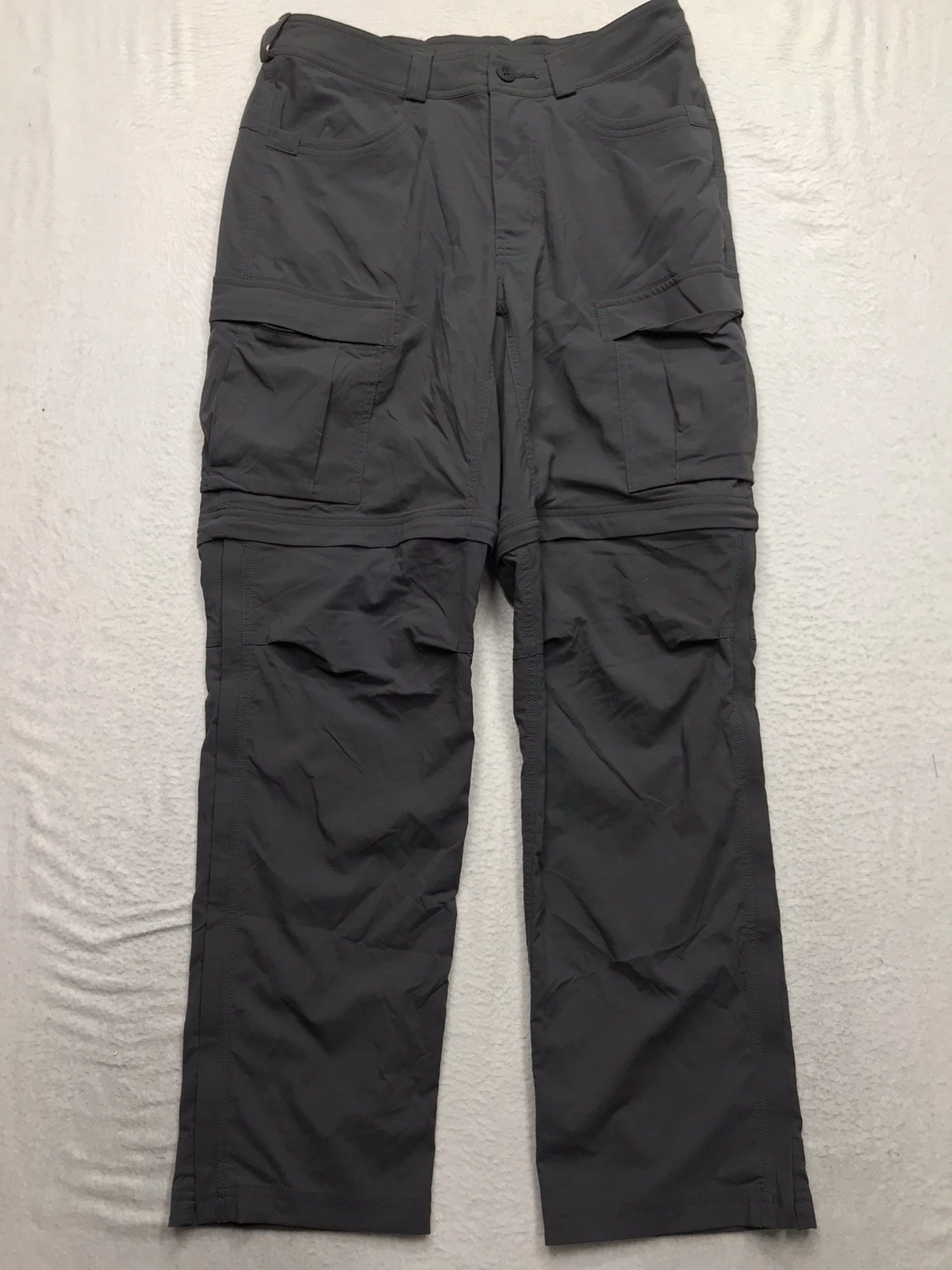REI Co-op Sahara Convertible Pants Men 32x32 Gray Softshell Hiking Shorts
Opens in a new window or t