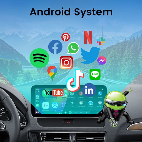 12.3" Android Car Stereo Radio for Audi Q5 Low 2010-2017 GPS Navigation 4G 32G - Picture 9 of 13