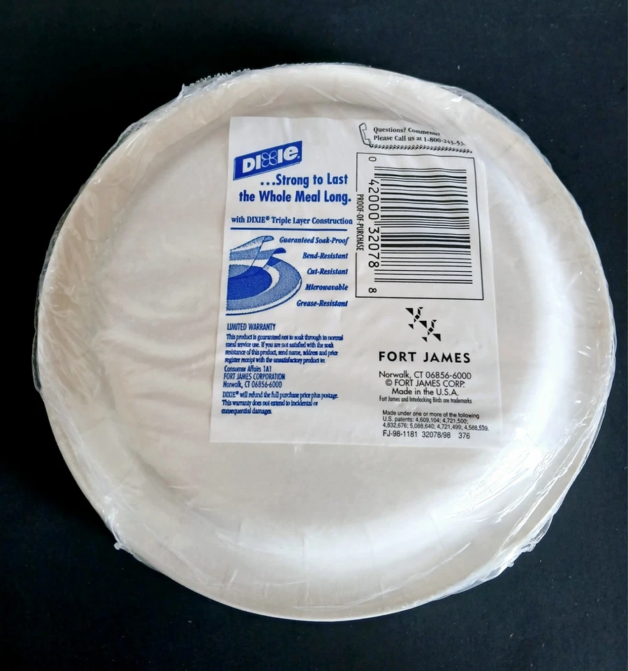 Platos de papel vintage Papá Noel Dixie 24 unidades tren de Navidad 6 7/8" Foto 2 de 3