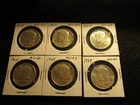 BU Kennedy  1964 Half dollar lot of 6 90% silver