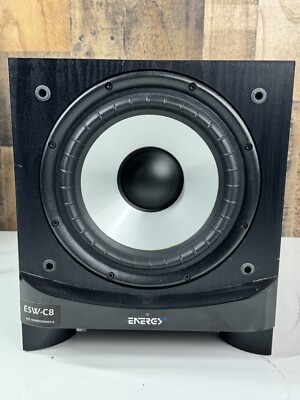 Energy ESW-C8 Powered Subwoofer 8'' Active Sub TESTED Speaker Wood Box  Perfect