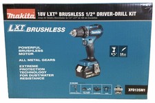 Makita XFD13SM1 18V LXT Brushless 1/2” Driver-Drill Kit W/ 4.0Ah Battery & Bag