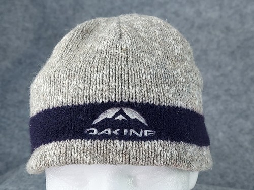 DAKINE Wool Beanie Winter Hat Knit Cap Toque Fleece Lined Stripe Snowboard Ski - Picture 2 of 16