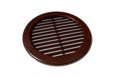 Brown Round Air Vent Grille 100mm with Fly Screen Circle Duct Ventilation Cover