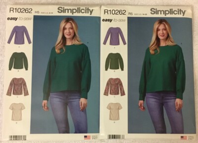 Simplicity Sewing Pattern 8987/R10262 Misses' Tops w/ Variations 6-14 ...