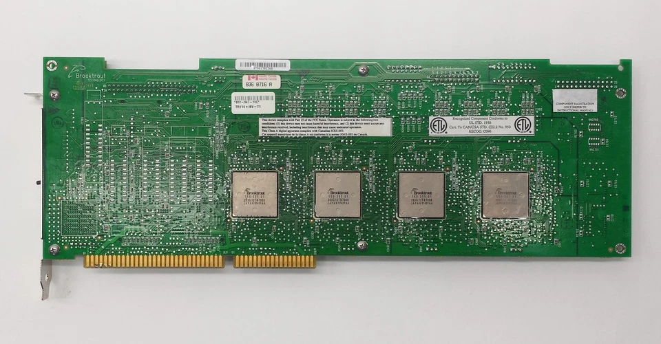BROOKTROUT TR114+I8V-T1 802-947-10E ISA 8-CHANNEL DIGITAL INTELLIGENT FAX BOARD - Image 4 of 4