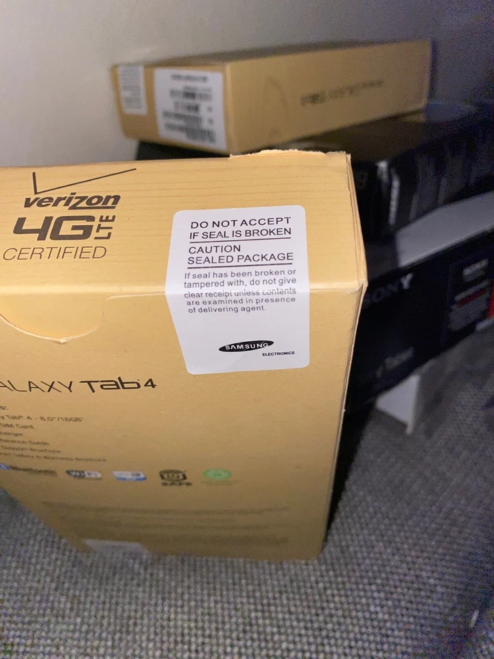NEW* Samsung Galaxy Tab 4 SM-T337V 16GB, Wi-Fi + 3G (Verizon), 8 inch - Black - Image 4 of 4