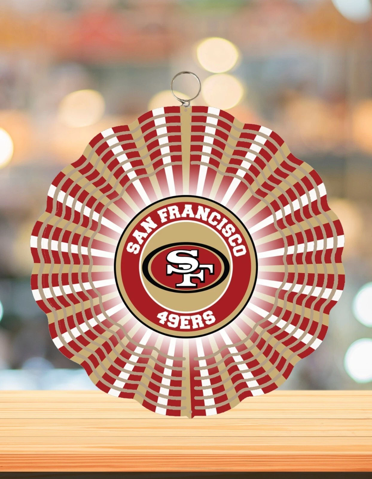 SF 49ers Round Wind Spinner