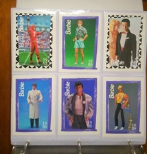  USED  Barbie  Friends Trading Card Base Set Mattel Panini w/ Binder