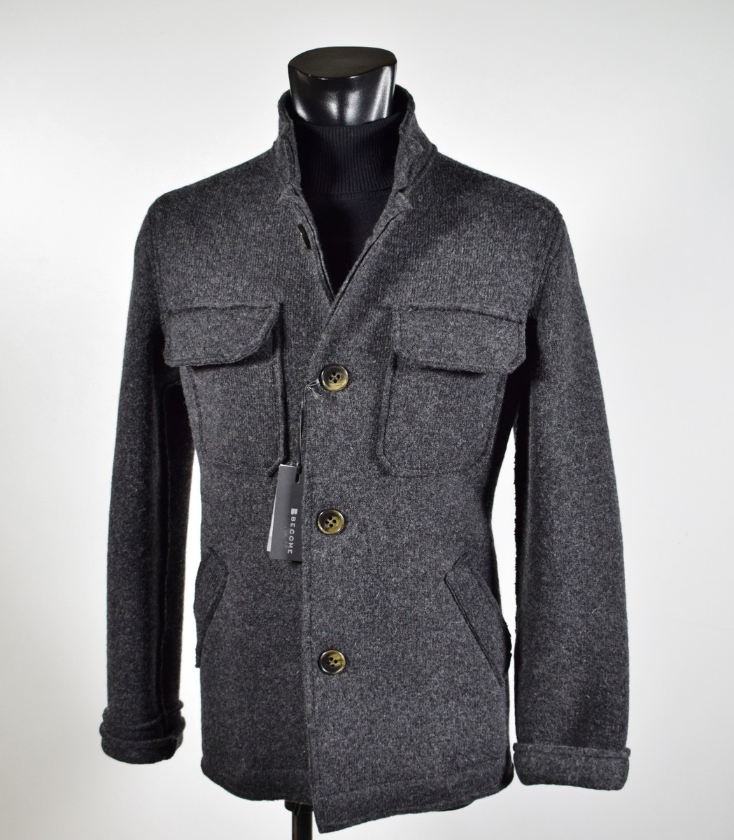 giacca da uomo in lana cotta