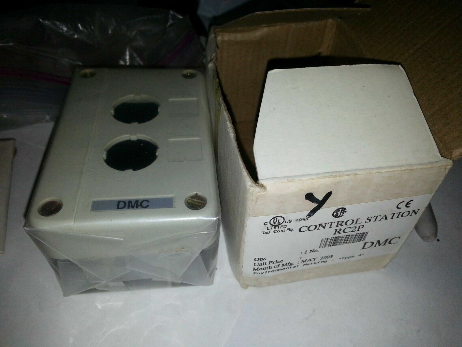 DMC RC2P Two Button Control Station Enclosure NEMA Type 4 Pushbutton ...