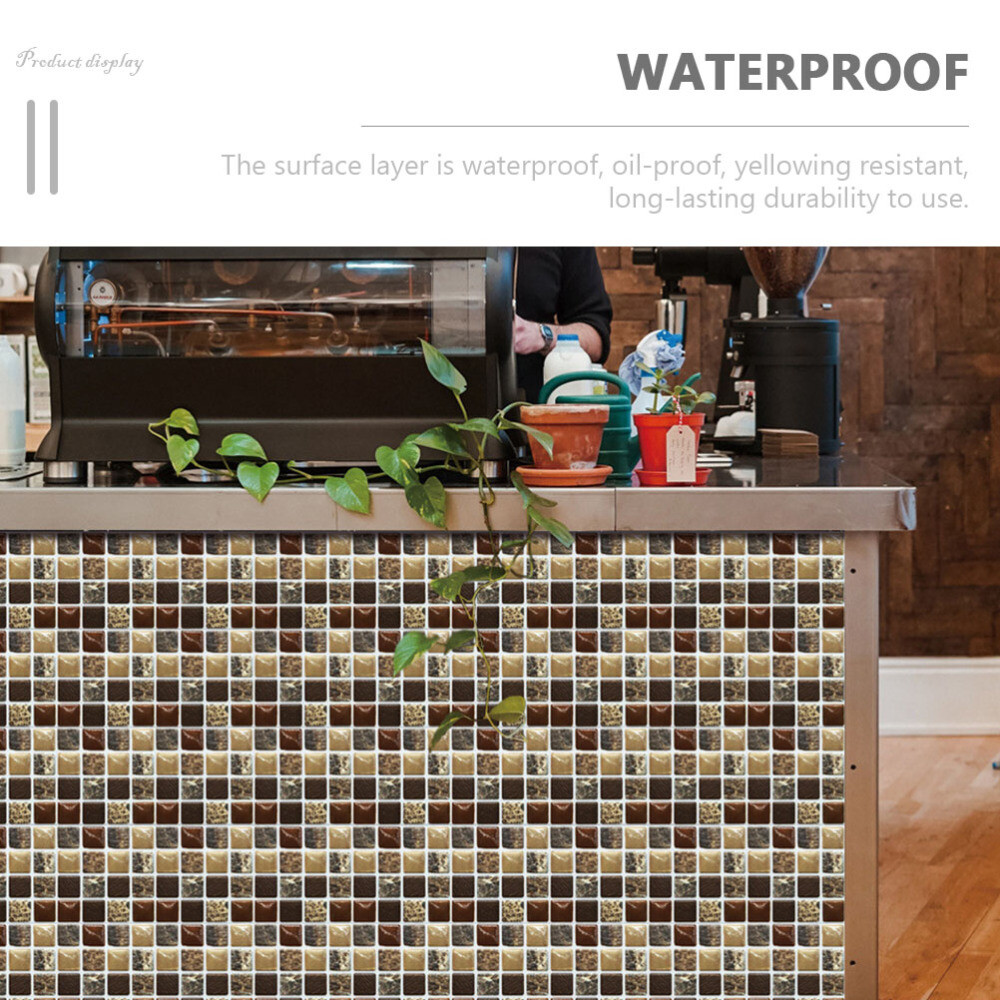 20pcs Home Mosaic Pattern Bathroom Peel And Stick Tiles Mosaic Tile