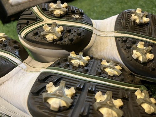 NIKE AIR Women Golf Cleats Size 9.5 White Pink Green Sport Athletic 317466-122 - Picture 8 of 12