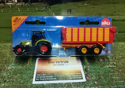 Siku Art.Nr.:1650 - Claas mit Silagewagen,neu in OVP