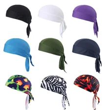 Cooling Helmet Liner Do Dew Rag Skull Cap Beanie Bandana Head Wrap Hat Men Women