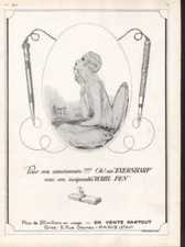 1924 WAHL INK FOUNTAIN PEN EVERSHARP FASHION ART DECO FLAPPER SEXY AD 8704