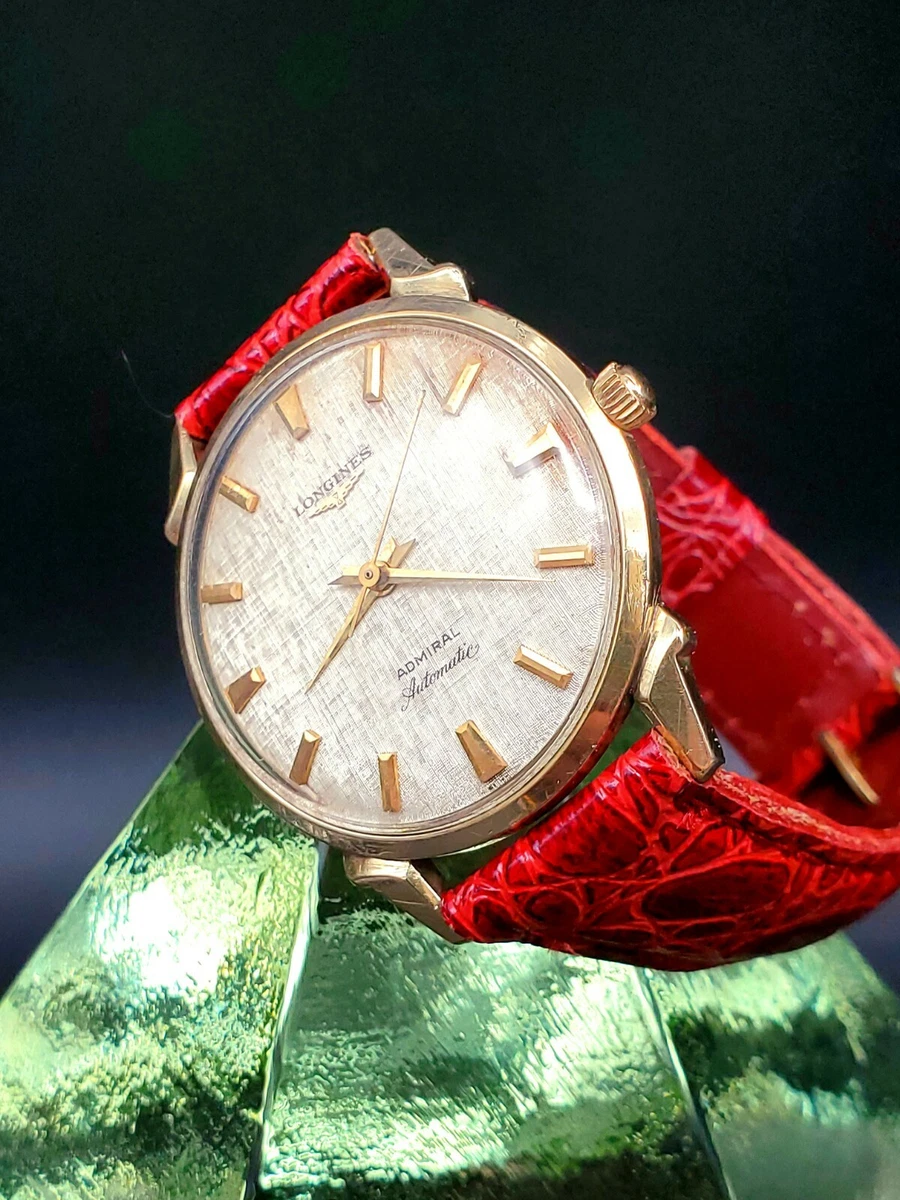 Vintage Longines Admiral 1960 s Automatic Very Unique Dial Lugs