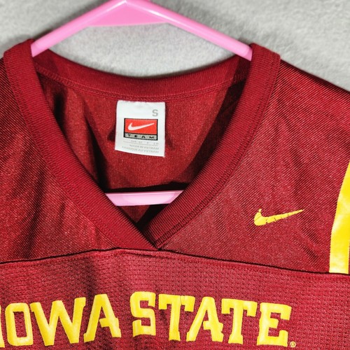 Nike IOWA STATE ISU CYCLONES Red #1 COLLEGE FOOTBALL JERSEY YOUTH Small 4 - 6 - Picture 6 of 14