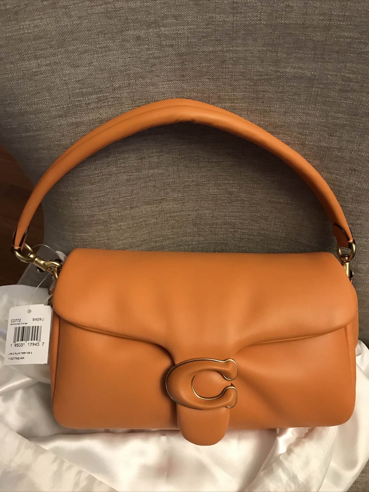 Coach Pillow Tabby Brass/Candied Orange C0772 Shoulder Bag 26 image 6
