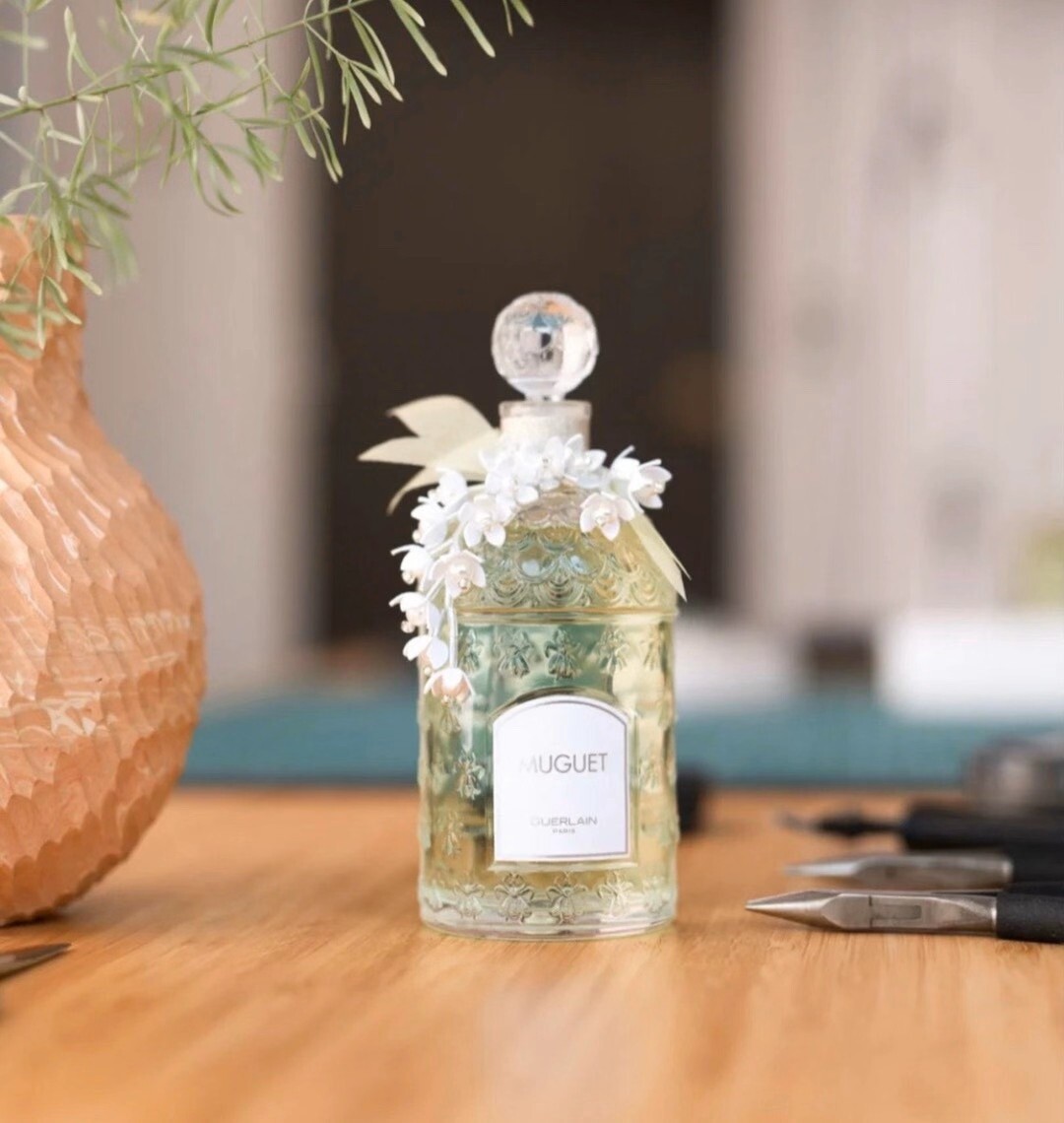 GUERLAIN Muguet de Printemps キャンドル　200g Scented Candles ⋅ Muguet de Printemps ⋅ GUERLAIN