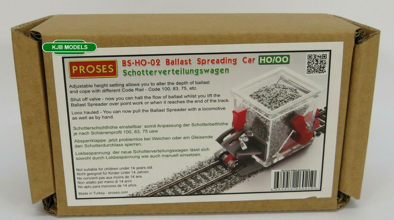 BNIB HO / OO Gauge PROSES BSHO02 Advanced Ballast Spreader Car eBay