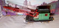 Lionel 219 Vintage Standard Gauge Operating Crane Car / Peacock - Red Boom