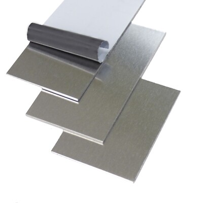 Produktbild von 2er-Set Aluplatten 30x20 Cm, 1,5 Mm – Mit Schutzfolie, Leicht Schneidbar, Für Modellbau, DIY & Industrie