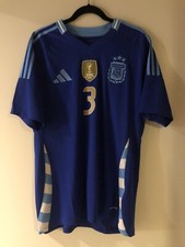 Argentina Adidas Away Soccer Jersey IP8413 Copa America 2024 Tagliafico #3 XL
