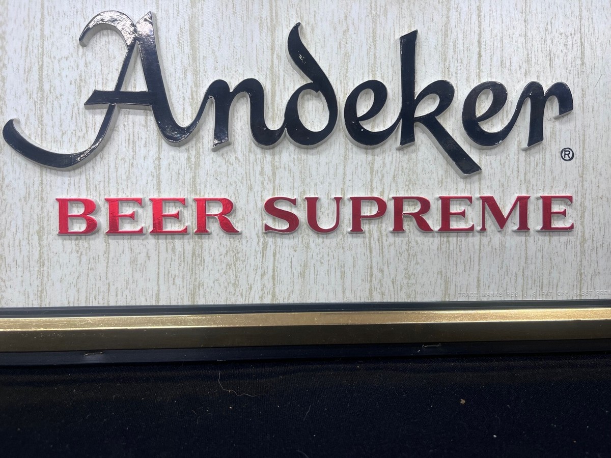Vintage Andeker Beer Sign, by Pabst Brewing Company, 13”x 17” | eBay