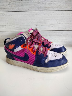 Nike Air Jordan 1 Mid Fire Pink Purple 