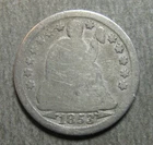 1853  Seated Liberty  Dime - * 90% Silver * - (P3539)
