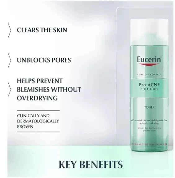2 X 200ML Eucerin Pro Solución para el Acné TONER Control de Aceite de Acné Cara ENVÍO GRATUITO Foto 2 de 3