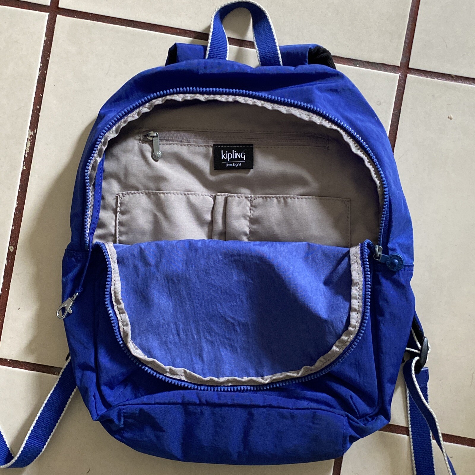 Kipling Kiryas Laser Blue Backpack - image 6
