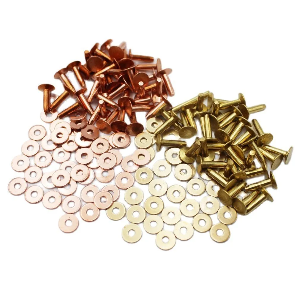 Solid Brass Copper Rivets For Leather