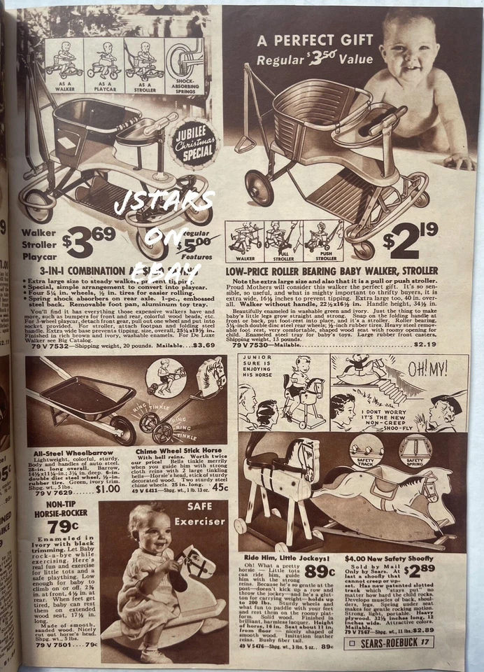 1936 SEARS CHRISTMAS BOOK CATALOG SEARS ROEBUCK & COMPANY WISH TOYS VINTAGE - Image 3 of 4