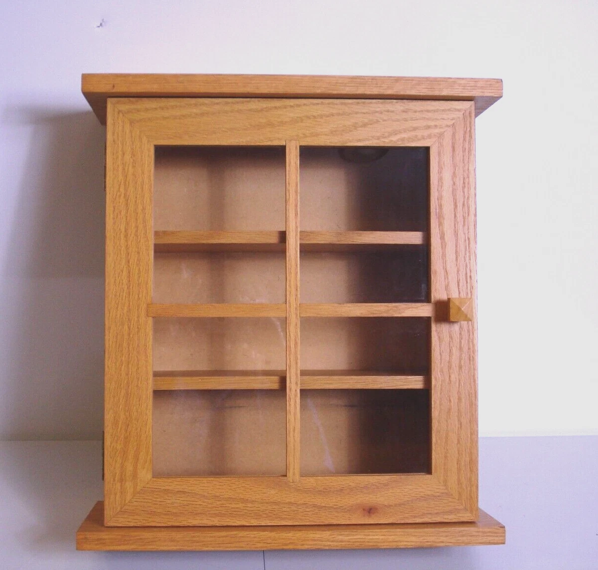 Wood curio shelf deals
