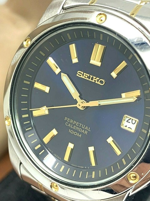 men-s-seiko-100m-perpetual-calendar-wristwatch-blue-dial-all-steel-6a32