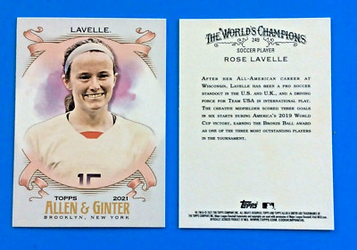 Lot of 10 . 2021 ALLEN & GINTER . ROSE LAVELLE . PRO SOCCER STAR . WORLD CUP 