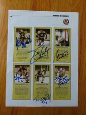 1996 HEROES OF HOCKEY signed ALL-STARS PHIL ESPOSITO TERRY O'REILLY BRAD PARK