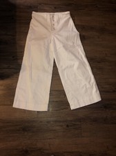 Madewell Super Wide Leg Jeans Womens SZ 26 Off White Denim High Rise