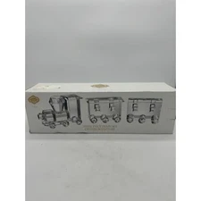 Godinger Shannon Crystal Clear 3 Piece Train Sculpture Figurine