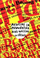 J&B Scotch Drinking in Moderation Beats Vomiting in Excess Advertising Postcard