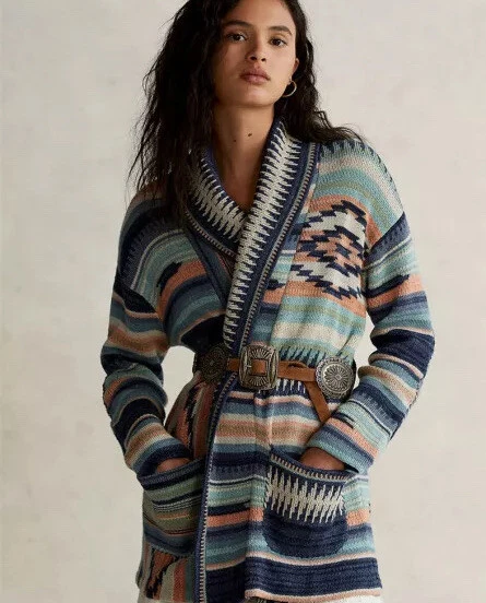 Ralph lauren southwestern best sale cardigan