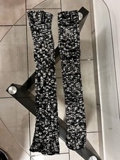 Black White Pure Wool Muscle Warmer